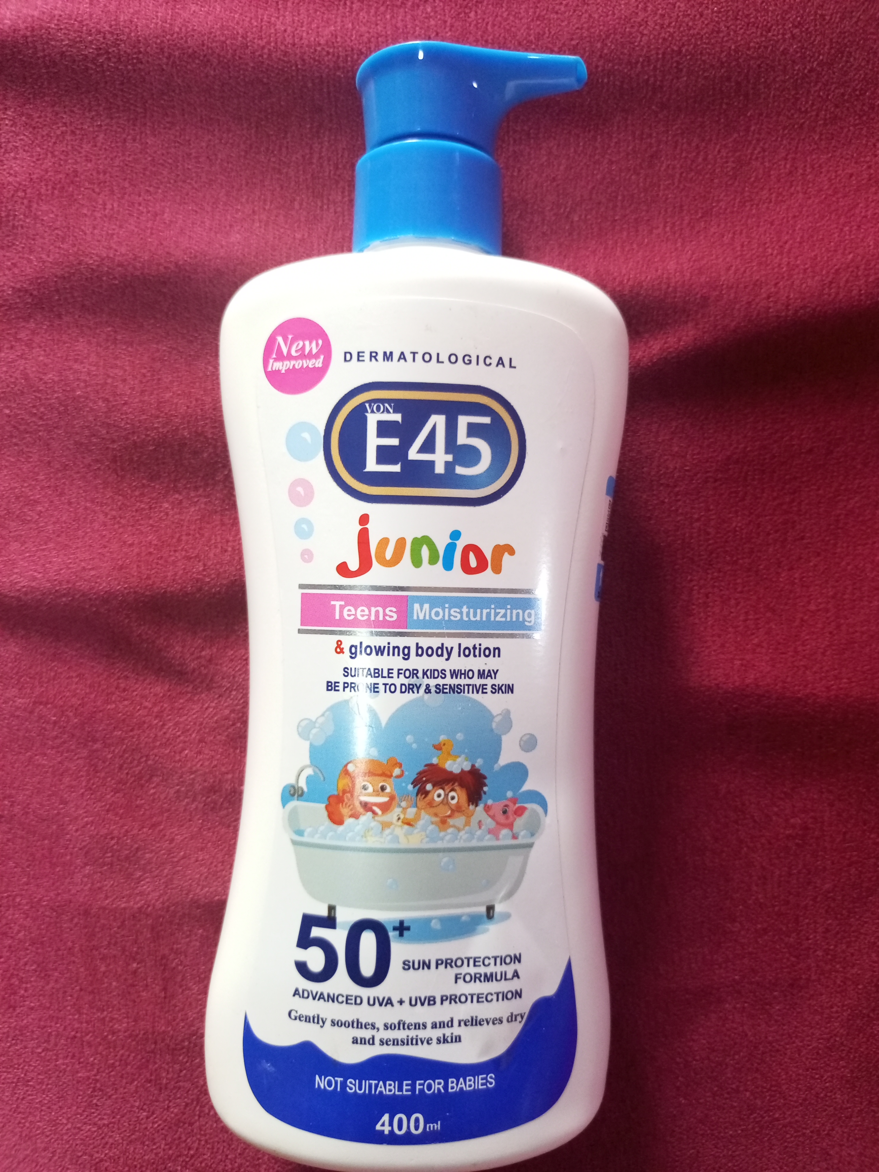 E45 JUNIOR TEENS MOISTURIZING & GLOWING BODY LOTION