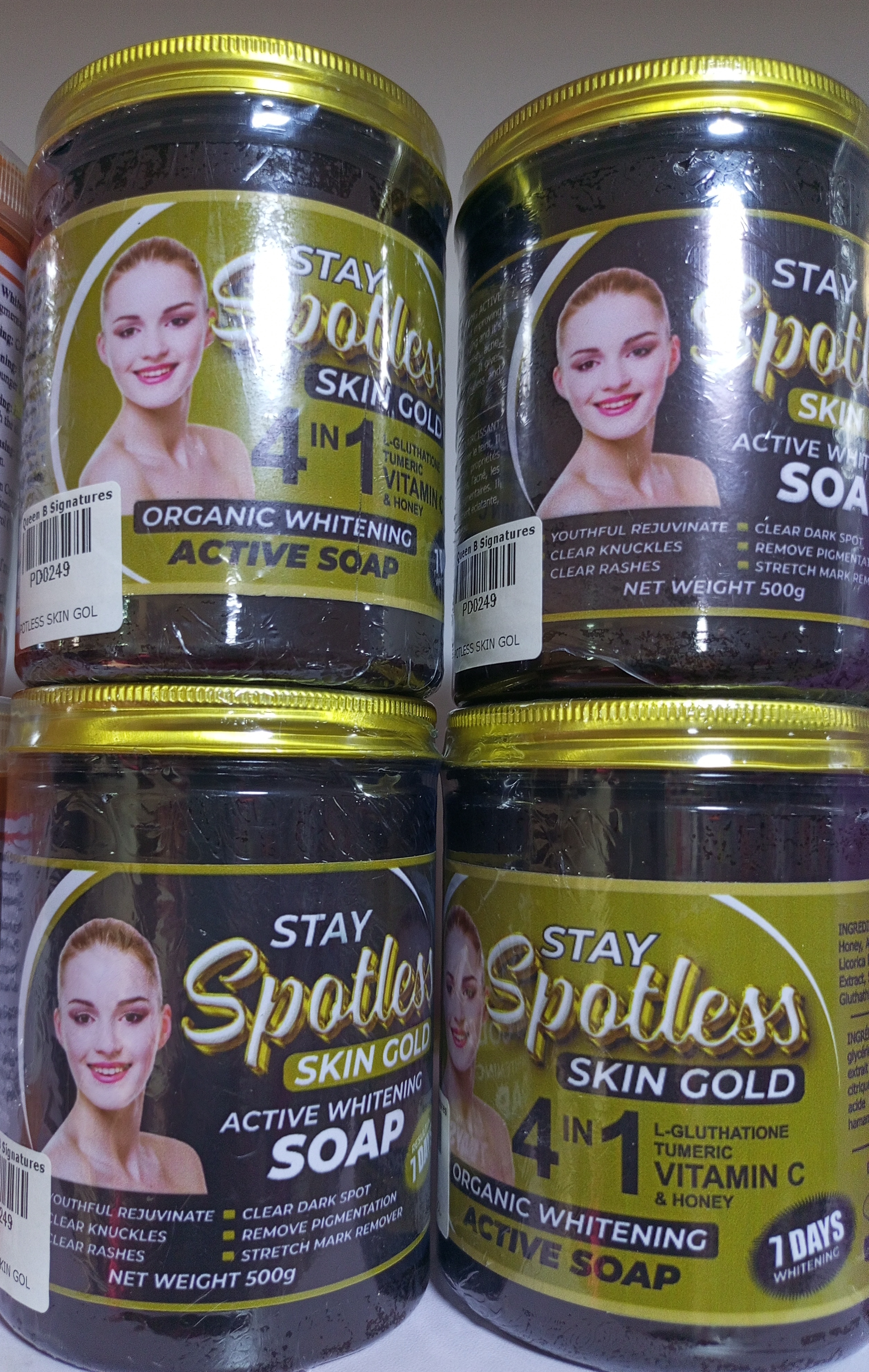 STAY SPOTLESS SKIN GOLD WHITENING SOAP WITH OIL 500G