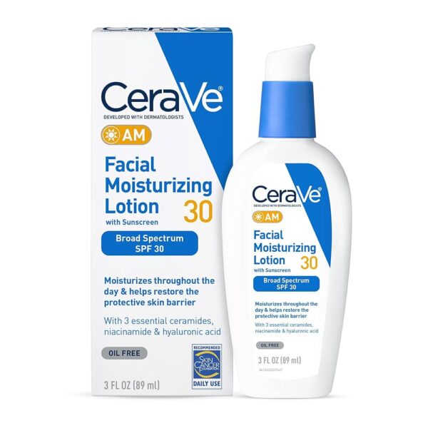 CeraVe AM Facial Moisturizer lotion with sunscreen