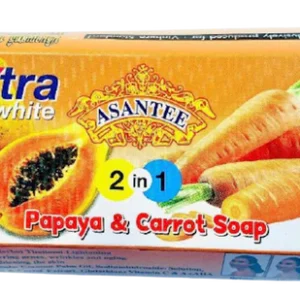 ASANTEE 2 IN 1 PAPAYA & CARROT SOAP 125g