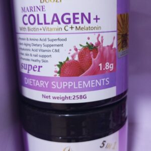 DUOZI MARINE COLLAGEN 5 in 1 WITH BIOTIN+ VITAMIN C + MELATONIN 258g