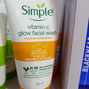 SIMPLE VITAMIN C GLOW FACIAL WASH 150ML