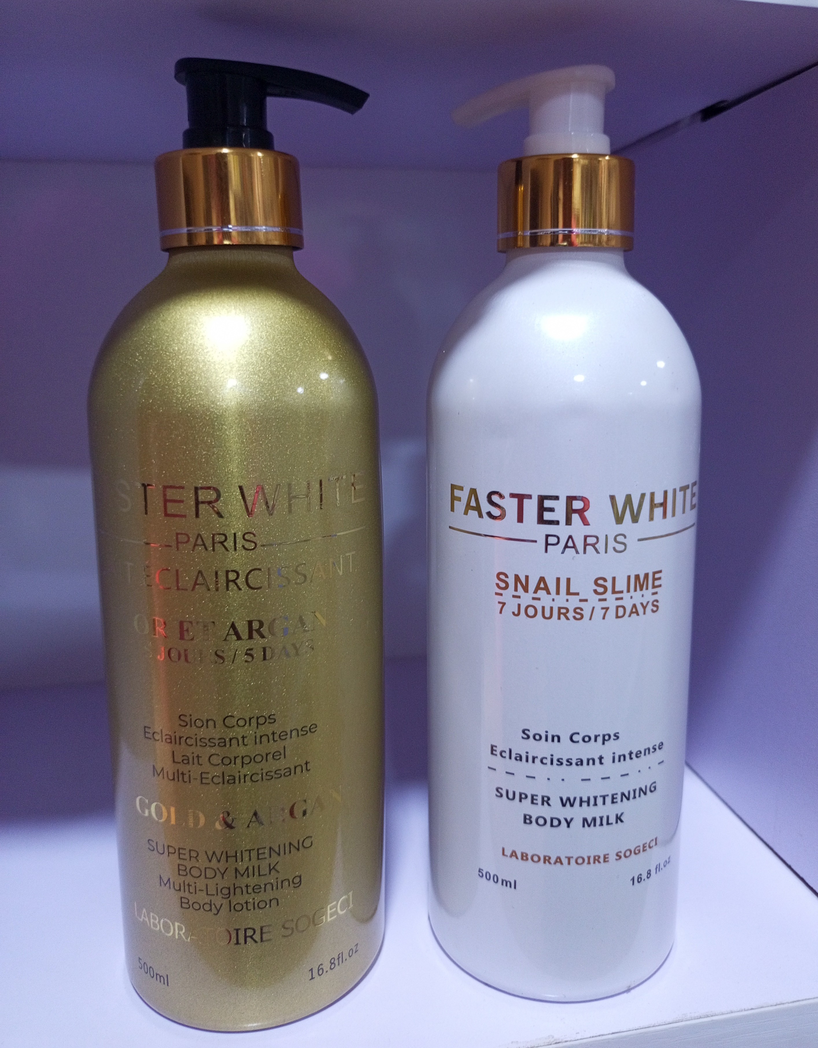 FASTER WHITE BODY MILK