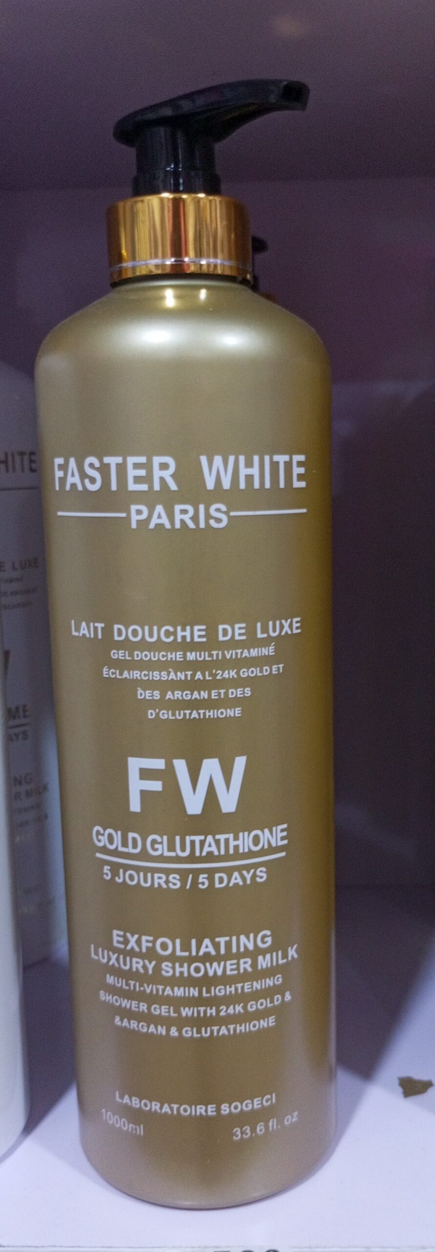 FASTER WHITE SHOWER GEL - Image 2