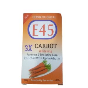 E45 3X CARROT WHITENING SOAP 250g