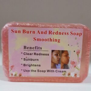 Sunburn, redness and smoothing soap