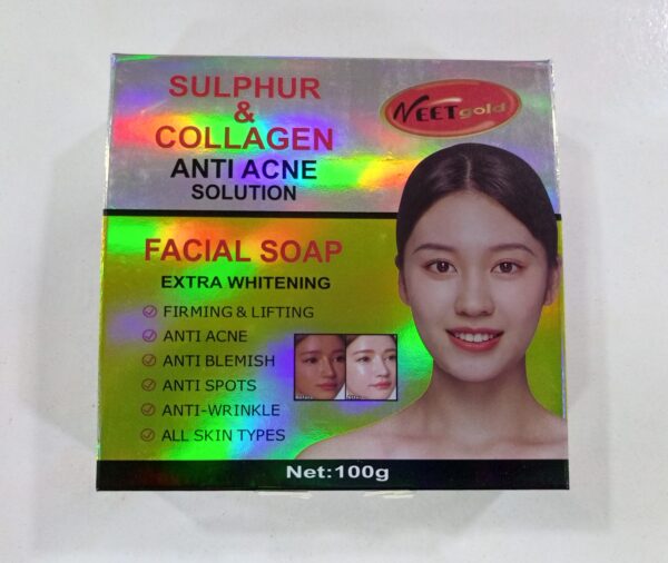 VEETGOLD SULPHUR & COLLAGEN FACIAL SOAP 100g