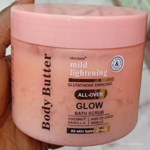 CLINI-TONE BODY BUTTER MILD LIGHTENING GLUTATHIONE ENRICHED GLOW SCRUB 300g