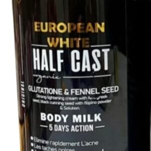 EUROPEAN WHITE HALF CAST LOTION (Black) 500ml