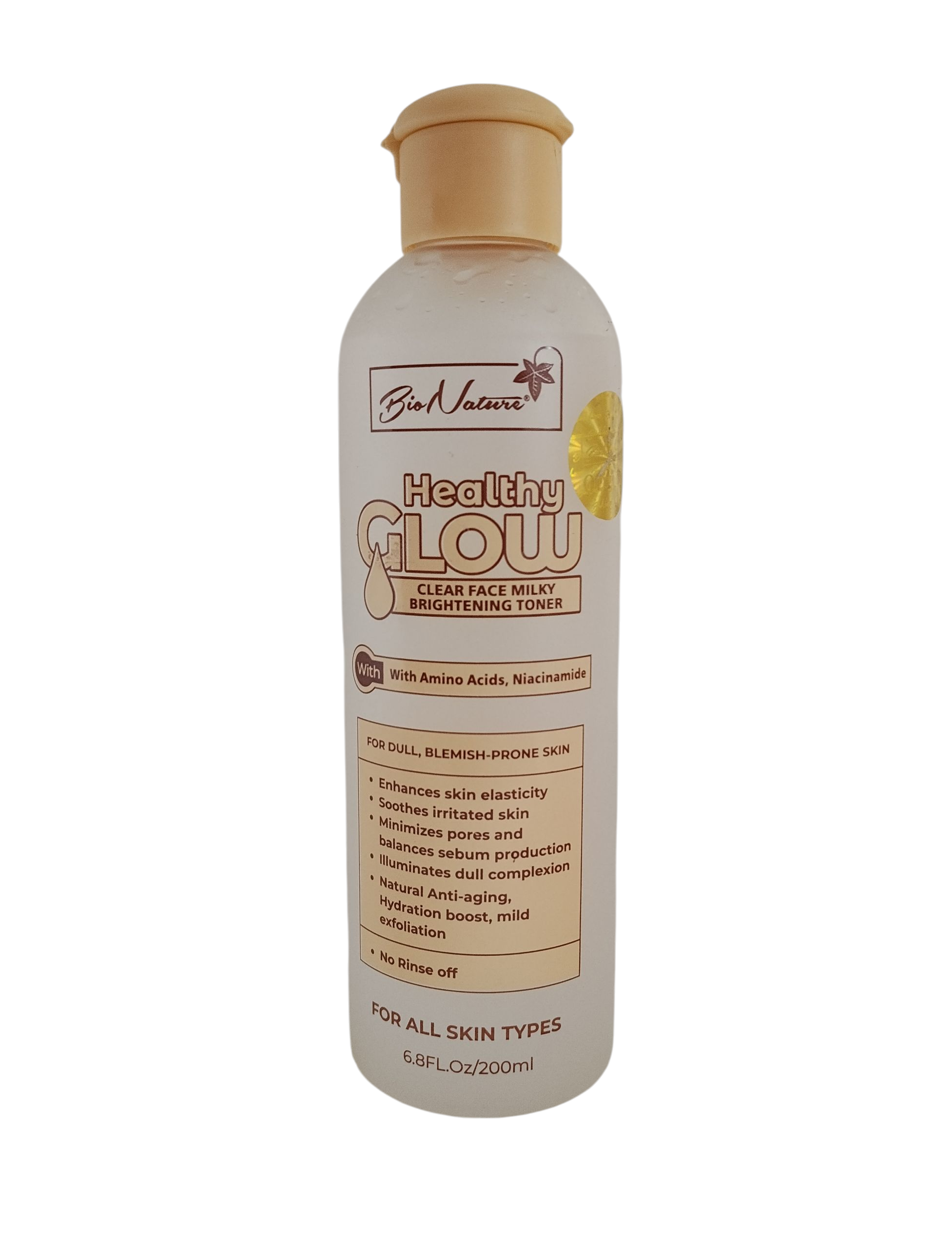 Bionature Healthy Glow Clear Face Milky Brightening Toner 200ml