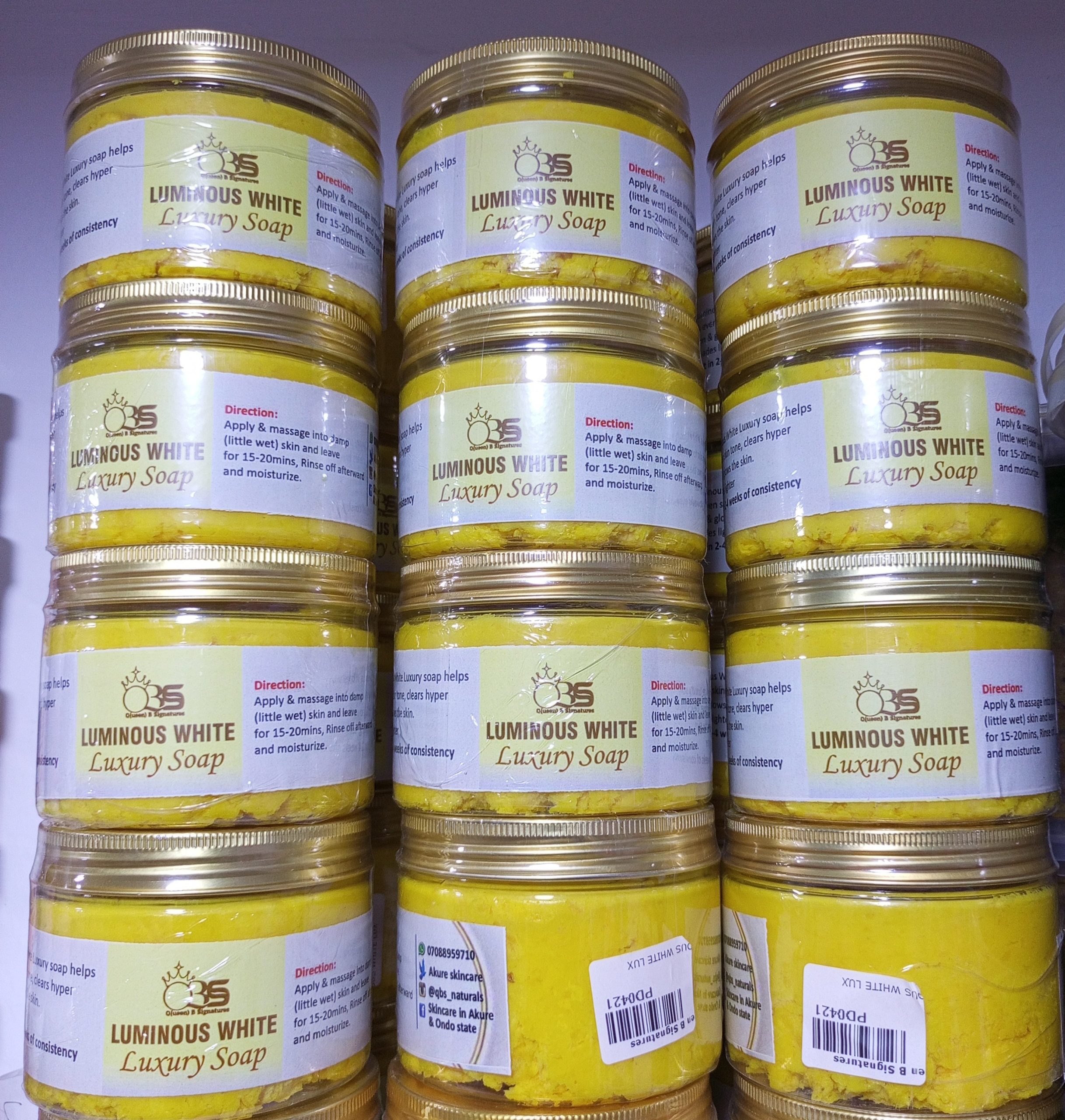 Qbs Luminous White Luxury Soap 300ml