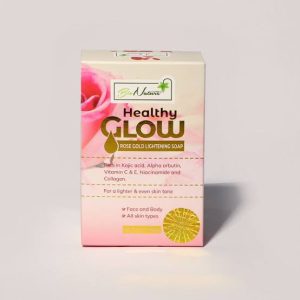 Bionature Healthy Glow Rose Gold Lightening Bar Soap 150g