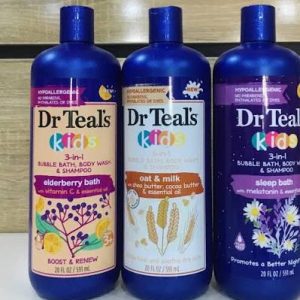 Dr Teal's Kids 3In1 Bubble Bath, Body Wash & Shampoo 591ml