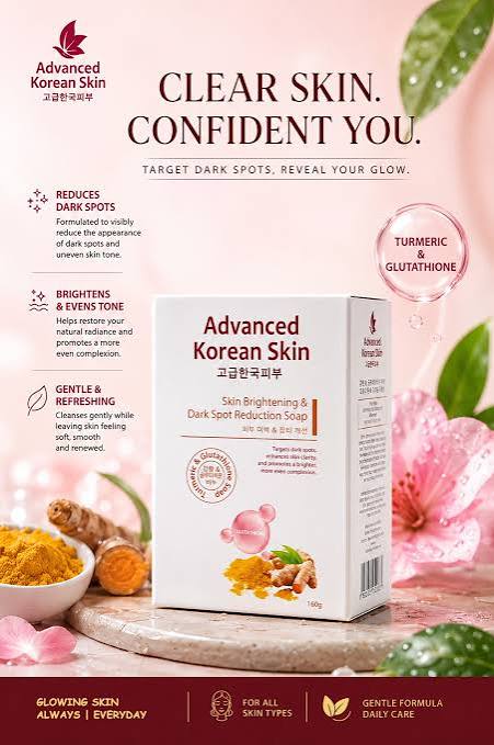 Advanced Korean Skin Skin Brightening & Dark Spot Reduction Soap 160g