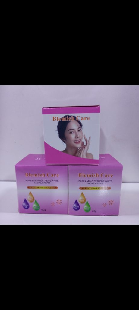 Blemish Care L-Glutathione Injection Pure Latino White Facial Cream 40g