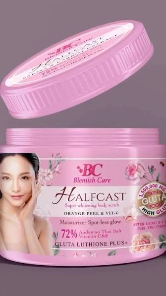 Blemish Care Halfcast Super Whitening Body Scrub 600g