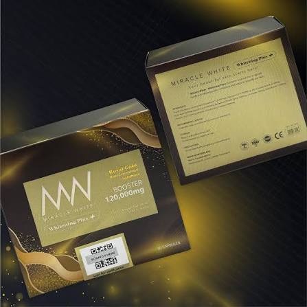 Miracle White Whitening Plus Pills 120,000Mg