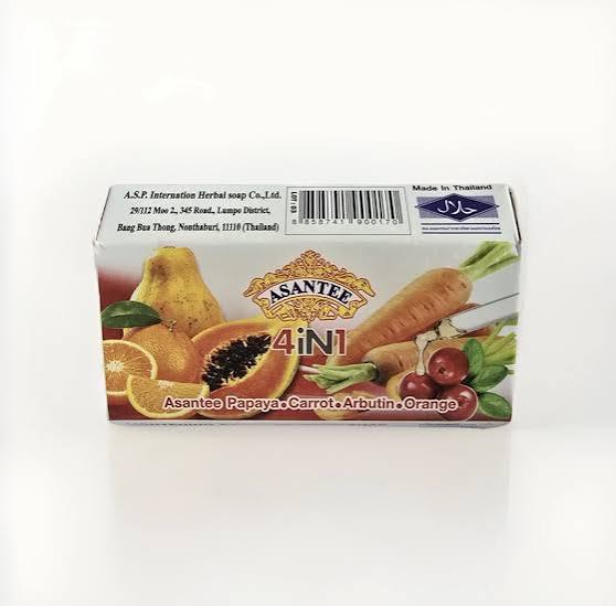 Asantee 4In1 Papaya Carrot Arbutin Orange 125g